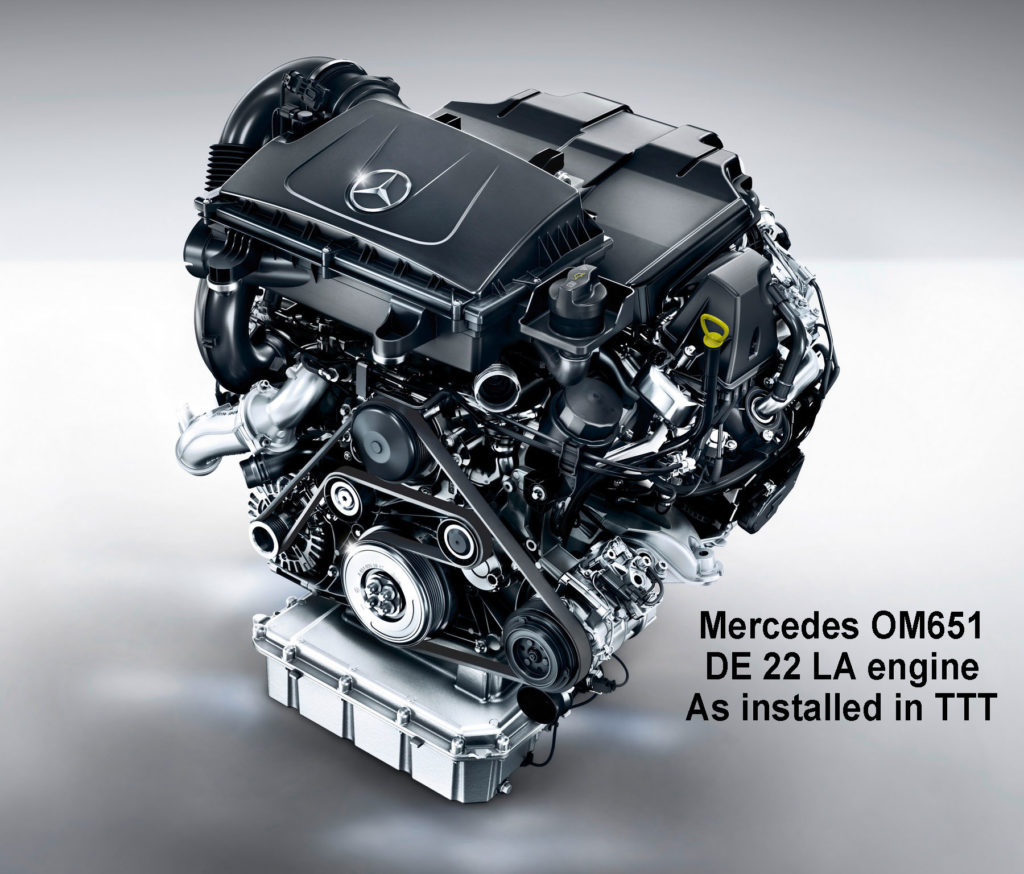 TTT's engine is an MB OM651